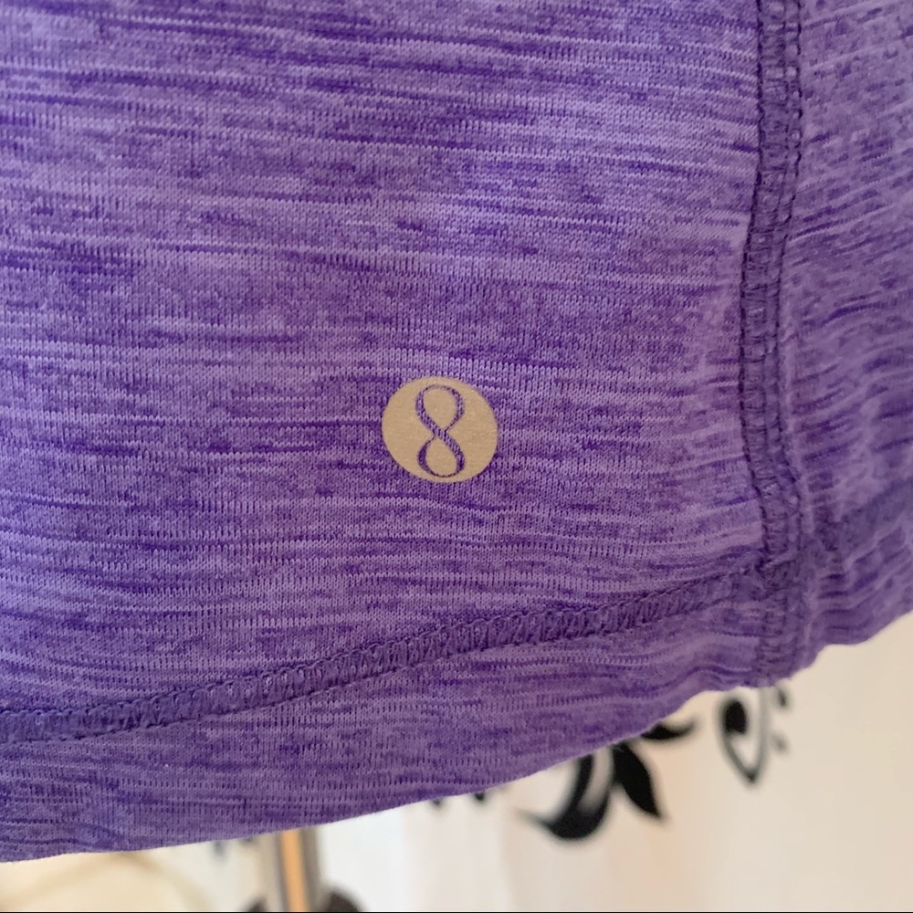 Layer8 Racerback Solid Purple With Pink Trim Tank… - image 4